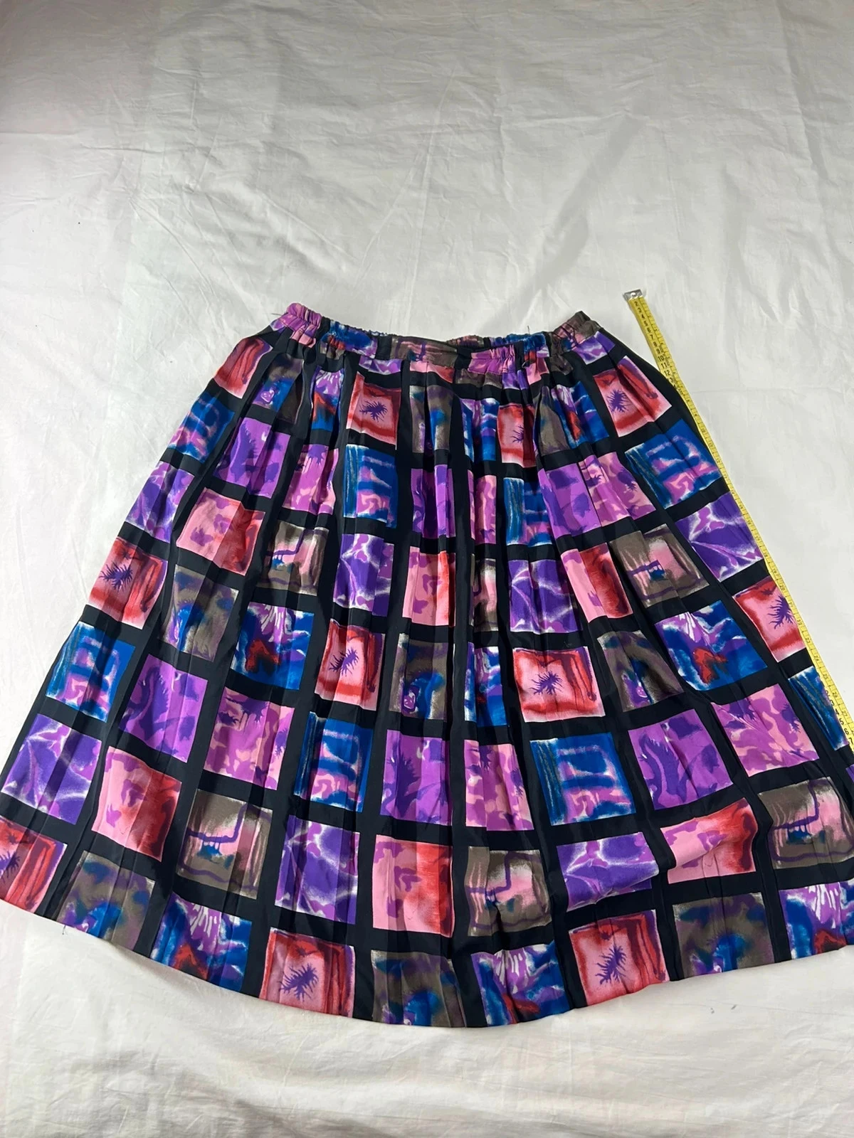 Jupe longues à motifs vintage multicolore